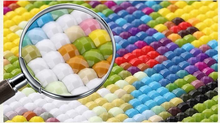 Frozen Heart Round Drill 5D Full Drill Round Diamond Painting Art Mosaic Cross Stitch Embroidery Sticker Winter Crystal Painting