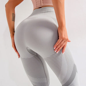 Sexy High Waist Fitness Leggings Women Seamless Leggings Hollow Printed Workout Slim Pants Spandex Elastic ityWorkout Socks