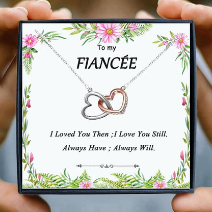 Heart Pendant Necklaces for Women Necklace Gift Female Girl Crystal Infinity Necklace Gifts Wife Lovers To My Soulmate Jewelry