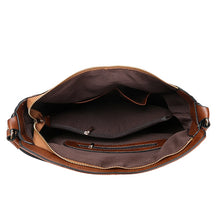 Load image into Gallery viewer, Leather Womens Hobo Bag Female Handbags Leisure Shoulder Bags Fashionable Purses Vintage Style Large Capacity Tote Bag
