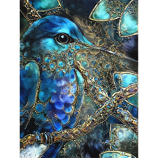 Full Round Drill Diamond 5D DIY Diamond Painting Blue Bird Diamond Embroidery Cross Stitch Bird Artwork Picture Ships from USA