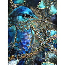 Load image into Gallery viewer, Full Round Drill Diamond 5D DIY Diamond Painting Blue Bird Diamond Embroidery Cross Stitch Bird Artwork Picture Ships from USA
