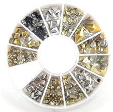 Load image into Gallery viewer, Total Nail Bling Kit 2mm/3mm/4mm/5mm AB Acrylic Diamond Nail Glitter Rhinestones Crystals DIY Nail Art Decorations Manicure Accessories Tools
