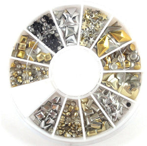Total Nail Bling Kit 2mm/3mm/4mm/5mm AB Acrylic Diamond Nail Glitter Rhinestones Crystals DIY Nail Art Decorations Manicure Accessories Tools