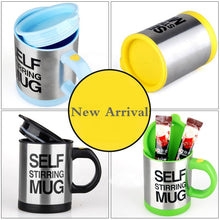 Load image into Gallery viewer, 400ml Automatic Self Stirring Coffee Mug Liquid Mixing Stainless Steel Thermal Cup Electric Double Insulated Smart Cup
