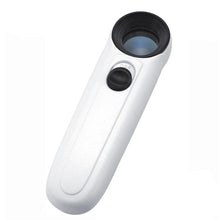 Load image into Gallery viewer, LED Light Magnifying Glass 40x 3.5mm Handheld Microscope Magnifier Illuminated lamp For Circuit Boards Hallmarks Jewelry
