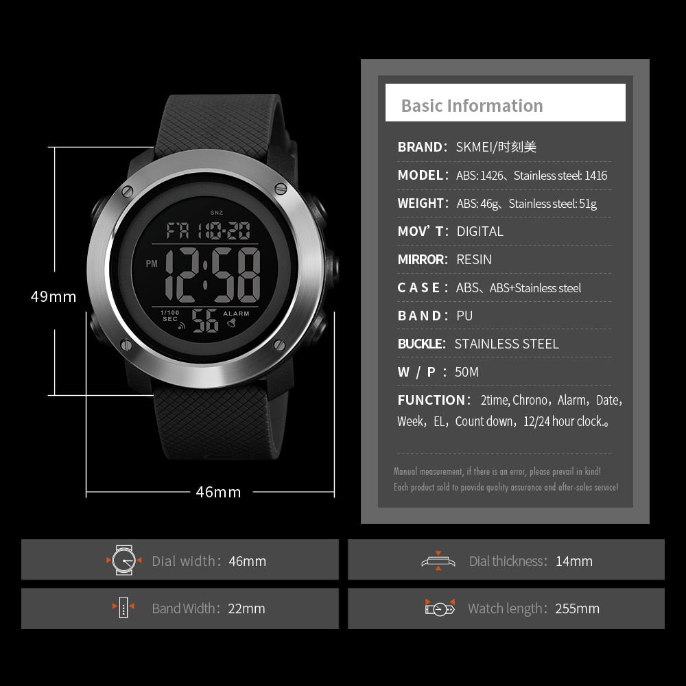 Top Brand Waterproof LED Digital Sports Watches Men Fashion Casual Men's Luxury Wristwatches Clock Man Relogio Masculino