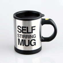 Load image into Gallery viewer, 400ml Automatic Self Stirring Coffee Mug Liquid Mixing Stainless Steel Thermal Cup Electric Double Insulated Smart Cup
