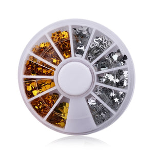 Total Nail Bling Kit 2mm/3mm/4mm/5mm AB Acrylic Diamond Nail Glitter Rhinestones Crystals DIY Nail Art Decorations Manicure Accessories Tools