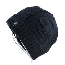 Load image into Gallery viewer, Cool Skull Emblem Hats for Men Women Teen Knitted Wool Beanies Plus Velvet Bone Solid Color Hip-Hop Cap Winter Hat Skull Pattern Cap
