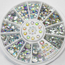 Load image into Gallery viewer, Total Nail Bling Kit 2mm/3mm/4mm/5mm AB Acrylic Diamond Nail Glitter Rhinestones Crystals DIY Nail Art Decorations Manicure Accessories Tools
