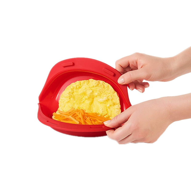 Microwave Silicone Omelette Mould Oven Non Stick Baking Pan Frying Eggs Roll Maker Kitchen Cooking Accessories Baking Tools