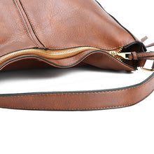 Load image into Gallery viewer, Leather Womens Hobo Bag Female Handbags Leisure Shoulder Bags Fashionable Purses Vintage Style Large Capacity Tote Bag
