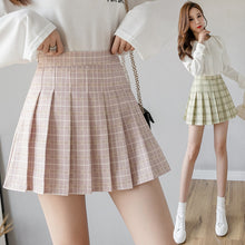Load image into Gallery viewer, Hot Style Harajuku Fashion Women Japanese Style  Mini Pleated Skirts Casual Loose Plaid Skirt High-Rise Waist New Fashion
