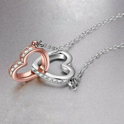 Heart Pendant Necklaces for Women Necklace Gift Female Girl Crystal Infinity Necklace Gifts Wife Lovers To My Soulmate Jewelry