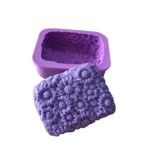 DIY Daisy Flower Soap Mold Handmade 3D Chocolate Silicone Mould Craft Kitchen Cake Baking Fondant Molds For Soap Making Supplies