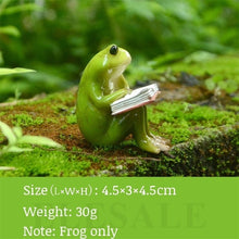Load image into Gallery viewer, Creative Cute Resin Rural Frog Statue Outdoor Frogs Sculpture For Home Desk Garden Store Decorative Decor Ornament Dropshipping
