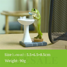 Load image into Gallery viewer, Creative Cute Resin Rural Frog Statue Outdoor Frogs Sculpture For Home Desk Garden Store Decorative Decor Ornament Dropshipping

