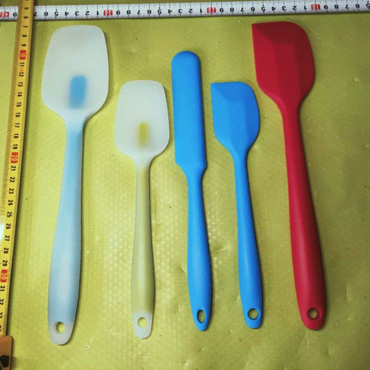 Silicone Stirring Rod Spoon for DIY Soap Heat-resistant Baking Scraper Soap Making Tools Various Color and Sizes Optional