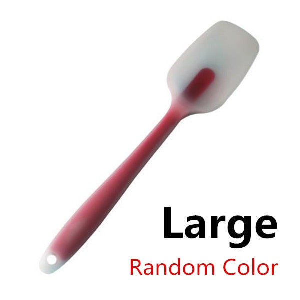 Silicone Stirring Rod Spoon for DIY Soap Heat-resistant Baking Scraper Soap Making Tools Various Color and Sizes Optional