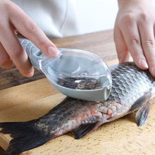 Load image into Gallery viewer, Fish Scaler Kitchen Tool Scraping Fish Skin Fishing Tool Kitchen Accessories Fast Fish Cleaning Fish Peeler Outdoor Indoor Scraper
