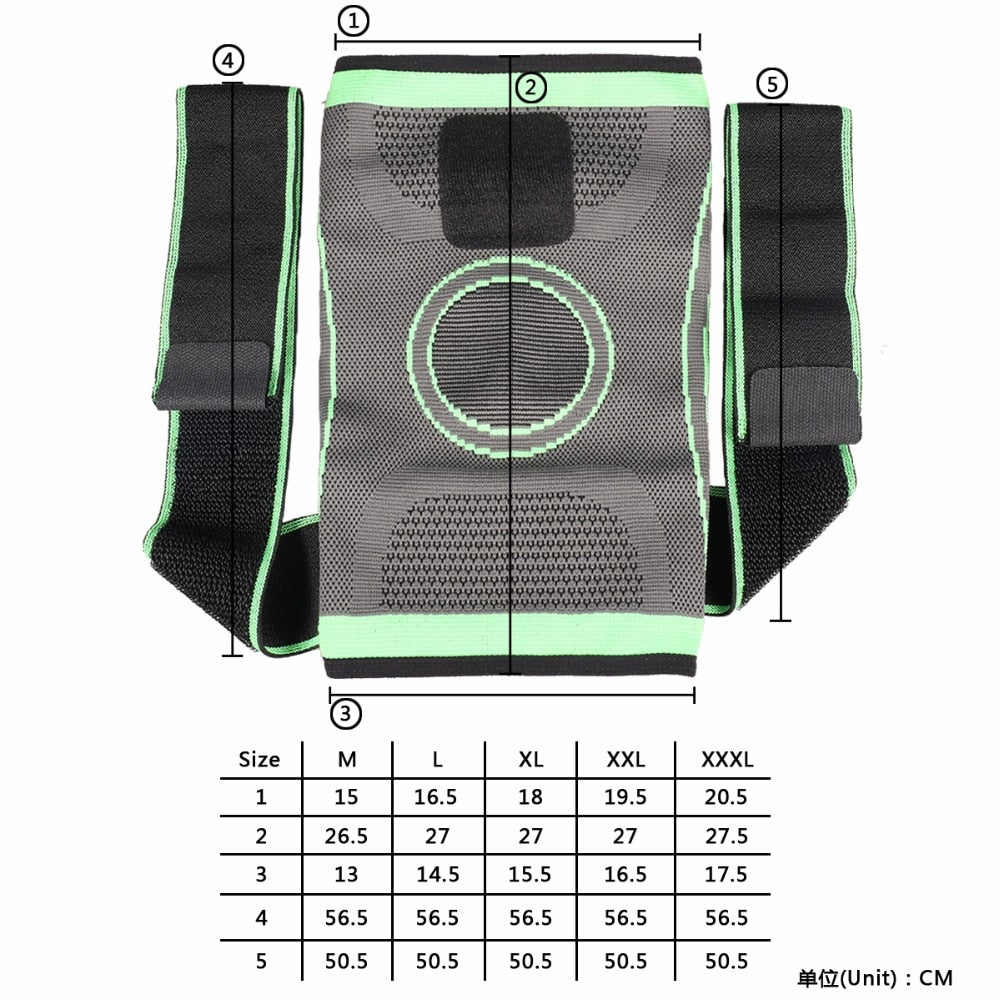 Sports Fitness Knee Pads Support Bandage Braces Elastic Nylon Sport Compression Sleeve for All Sports Protective Clothing