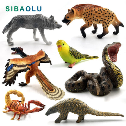 Simulation Squirrel Elephant Parrot Wombat Animal model figurine home decor miniature fairy garden decoration accessories figure