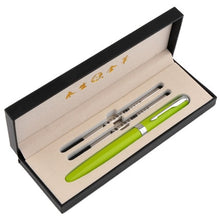 Load image into Gallery viewer, Luxury 0.5mm Metal Roller Ball Pen with Black Ink Refills Ballpoint Signature Pen for Business Christmas Coworker Gift Great Pens

