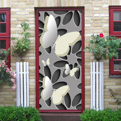 3D Door Art Decal Sticker PVC Self Adhesive Waterproof Wall Mural Decals Sticker on the Doors DIY Home Designs
