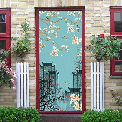 3D Door Art Decal Sticker PVC Self Adhesive Waterproof Wall Mural Decals Sticker on the Doors DIY Home Designs