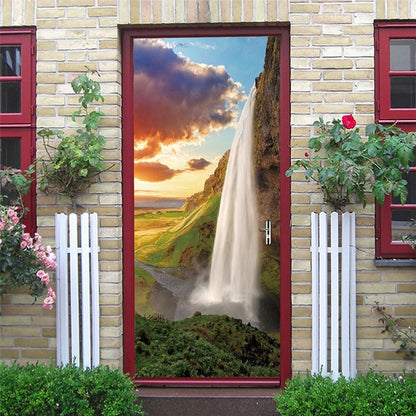 3D Door Art Decal Sticker PVC Self Adhesive Waterproof Wall Mural Decals Sticker on the Doors DIY Home Designs