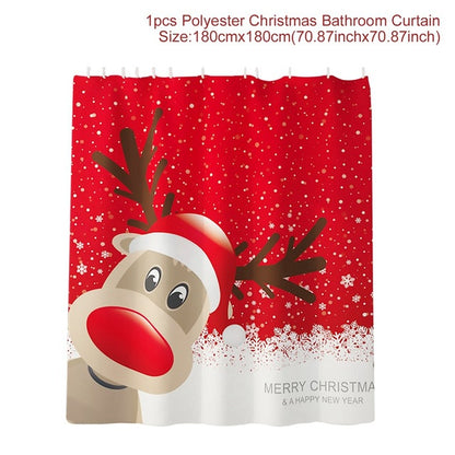 Christmas Decor Flannel Carpet Home Rug Bathroom Doormat Merry Christmas Decor 2021 Navidad Xmas Party Decor Happy New Year