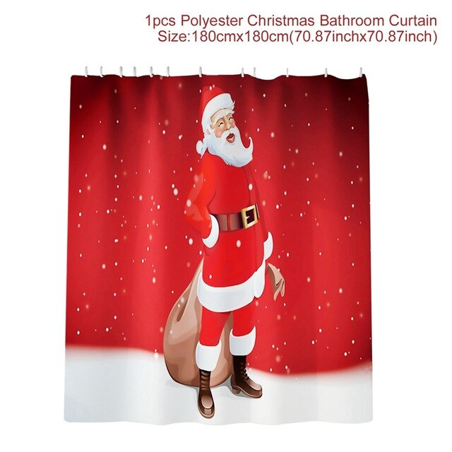 Christmas Decor Flannel Carpet Home Rug Bathroom Doormat Merry Christmas Decor 2021 Navidad Xmas Party Decor Happy New Year