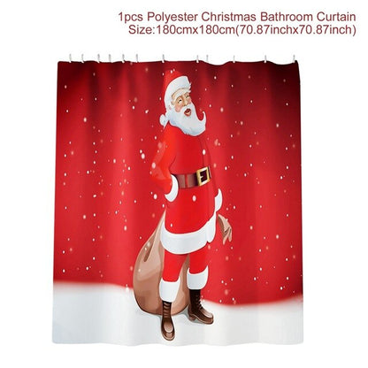 Christmas Decor Flannel Carpet Home Rug Bathroom Doormat Merry Christmas Decor 2021 Navidad Xmas Party Decor Happy New Year