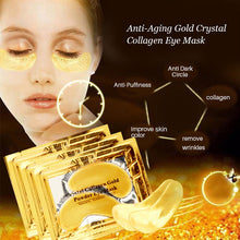 Load image into Gallery viewer, 40-pcs Korean Beauty Cosmetics Gold Crystal Collagen Patches For Eye Moisture Anti-Aging Acne Eye Mask Skin Care
