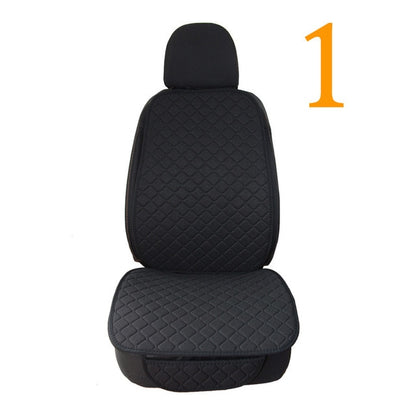 Large Size Flax Car Seat Cover Protector Linen Front or Rear Seat Back Cushion Pad Mat Backrest for Auto Interior Truck Suv Van