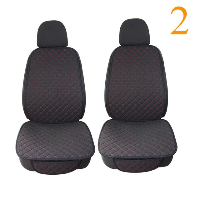Large Size Flax Car Seat Cover Protector Linen Front or Rear Seat Back Cushion Pad Mat Backrest for Auto Interior Truck Suv Van