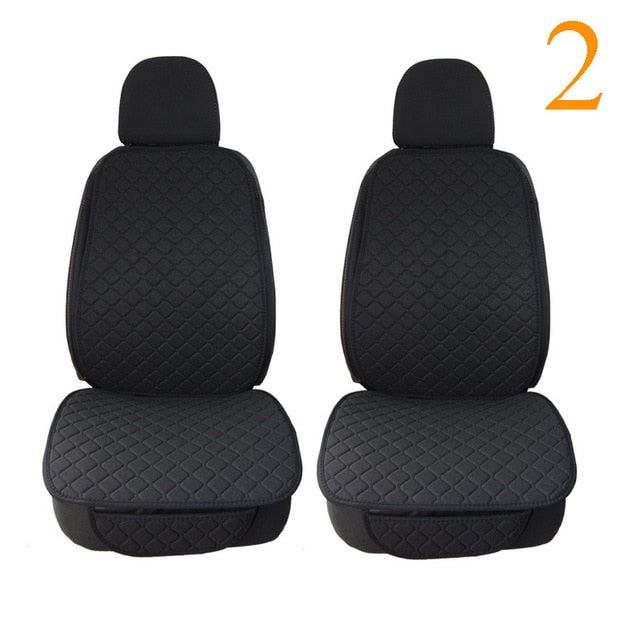 Large Size Flax Car Seat Cover Protector Linen Front or Rear Seat Back Cushion Pad Mat Backrest for Auto Interior Truck Suv Van