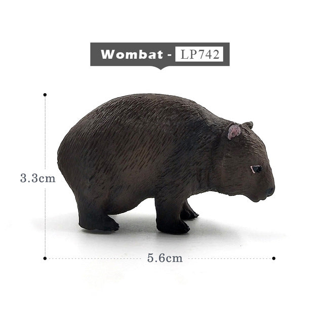 Simulation Squirrel Elephant Parrot Wombat Animal model figurine home decor miniature fairy garden decoration accessories figure