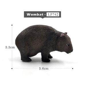 Simulation Squirrel Elephant Parrot Wombat Animal model figurine home decor miniature fairy garden decoration accessories figure