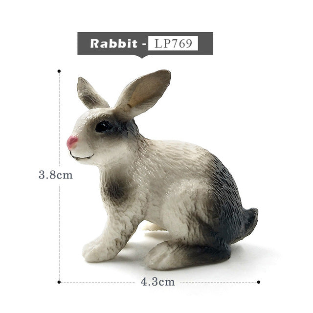 Simulation Squirrel Elephant Parrot Wombat Animal model figurine home decor miniature fairy garden decoration accessories figure