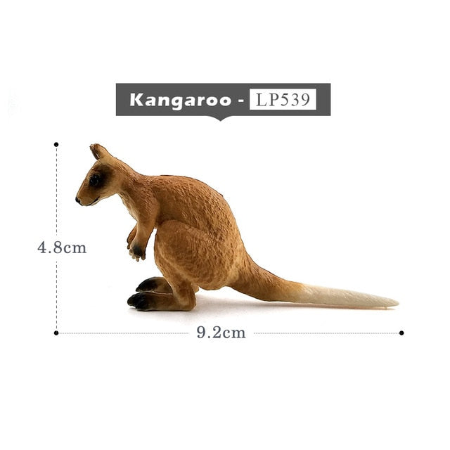 Simulation Squirrel Elephant Parrot Wombat Animal model figurine home decor miniature fairy garden decoration accessories figure