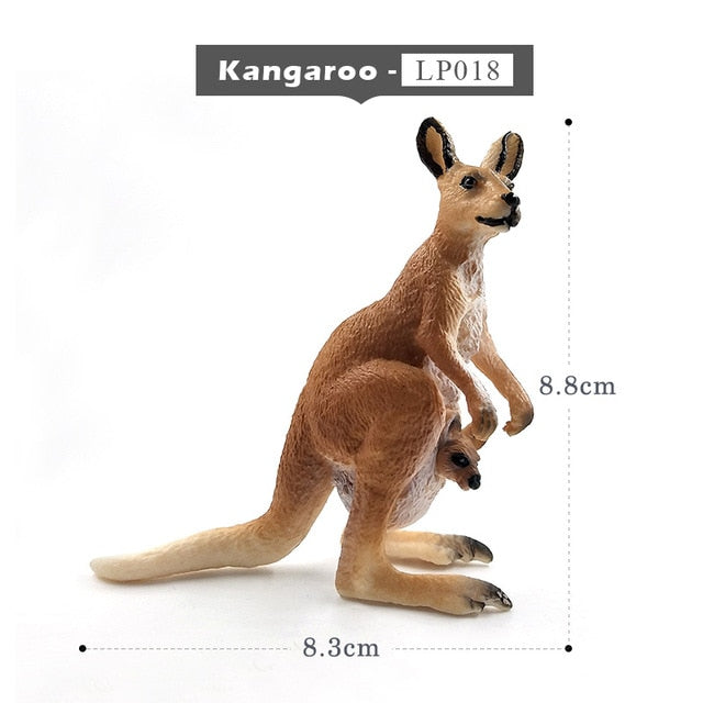Simulation Squirrel Elephant Parrot Wombat Animal model figurine home decor miniature fairy garden decoration accessories figure