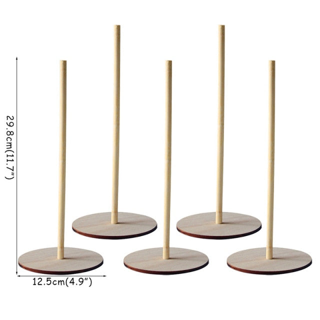 Wedding Decoration Donuts Wall Wooden Holds Stand Dessert Doughnut Table Holder Wedding Supplies Birthday Party