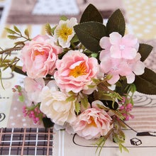 Load image into Gallery viewer, Peony DIY Party Decoration Vintage Silk Artificial Flowers Small Rose Wedding Fake Flowers Festival Supplies Home Decor Bouquet
