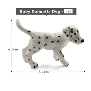 Simulation Mini hound dalmatian pug dog miniature figurine animal Model home decor fairy garden decoration accessories modern