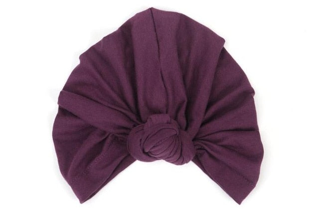 Fashion Hot Sale Women 13 Soild Color Black White Red Beige Green Indian Turban Hats Caps For Ladies