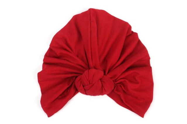 Fashion Hot Sale Women 13 Soild Color Black White Red Beige Green Indian Turban Hats Caps For Ladies