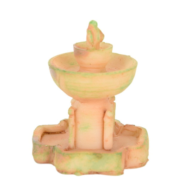 Garden Artificial Miniature Fairy House Fountain Micro Landscaping Decor Home DIY Accessories Mini Craft Decoration