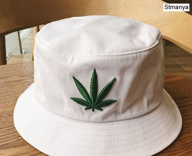 Men Women Hemp Leaf Hat Hip Hop Panama Fisherman Hats Cotton Outdoor Summer Casual fishing Visor Bucket Cap